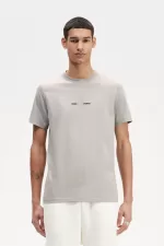 Fred Perry Embroidered Men’s T-Shirt Grey DWAMX4210