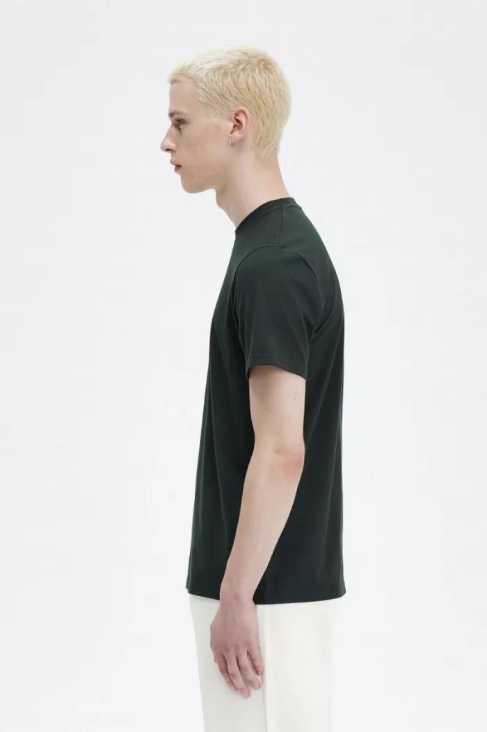 Fred Perry Embroidered Men’s T-Shirt Night Green EMAQO3091