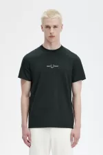 Fred Perry Embroidered Men’s T-Shirt Night Green EMAQO3091