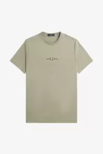 Fred Perry Embroidered Men’s T-Shirt Warm Grey UZCGA4318