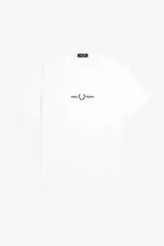 Fred Perry Embroidered Men’s T-Shirt White UODEJ4026