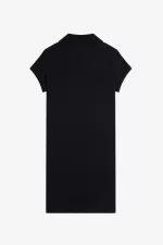 Fred Perry Embroidered Piqué Women’s Dress Black SJZMY1659