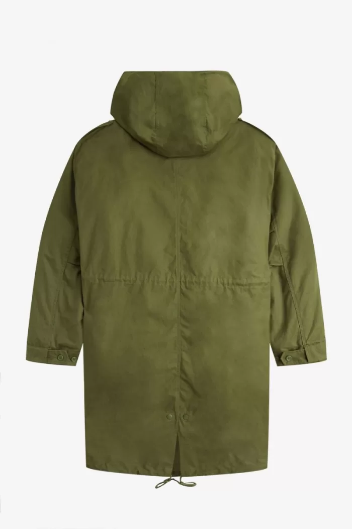 Fred Perry Faux Fur Lined Men’s Parka Parka Green UFOHL1593