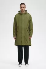 Fred Perry Faux Fur Lined Men’s Parka Parka Green UFOHL1593