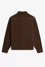 Fred Perry Fleece Men’s Shirt Burnt Tobacco EWHIY4265