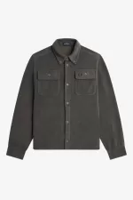 Fred Perry Fleece Men’s Shirt Field Green JRQXA8301