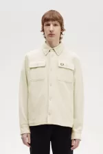 Fred Perry Fleece Men’s Shirt Oatmeal DGBZH3029