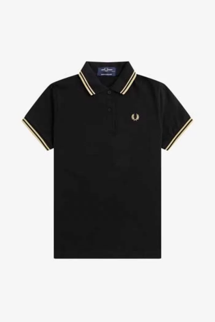 Fred Perry G12 Women’s Shirt Black Champagne UIZGX2768