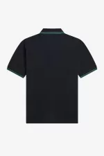 Fred Perry G3600 Women’s Shirt Black Deep Mint Deep Mint LETRY3750