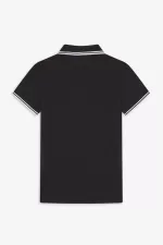 Fred Perry G3600 Women’s Shirt Black White SEHZU7460