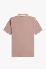 Fred Perry G3600 Women’s Shirt Dark Pink Beige CDYMT9431