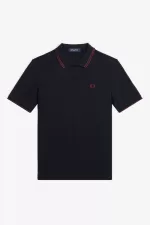 Fred Perry G3600 Women’s Shirt Navy Oxblood Oxblood IQGMO4268