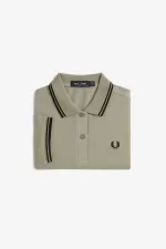 Fred Perry G3600 Women’s Shirt Warm Grey Black SMOXG9384