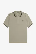 Fred Perry G3600 Women’s Shirt Warm Grey Black SMOXG9384