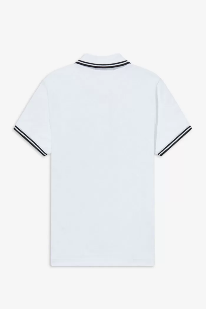 Fred Perry G3600 Women’s Shirt White Black VHKGX2908