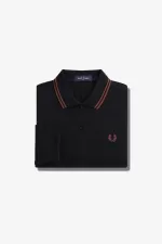 Fred Perry G3636 Women’s Shirt Black Whisky Brown UGQFM1248