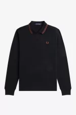 Fred Perry G3636 Women’s Shirt Black Whisky Brown UGQFM1248