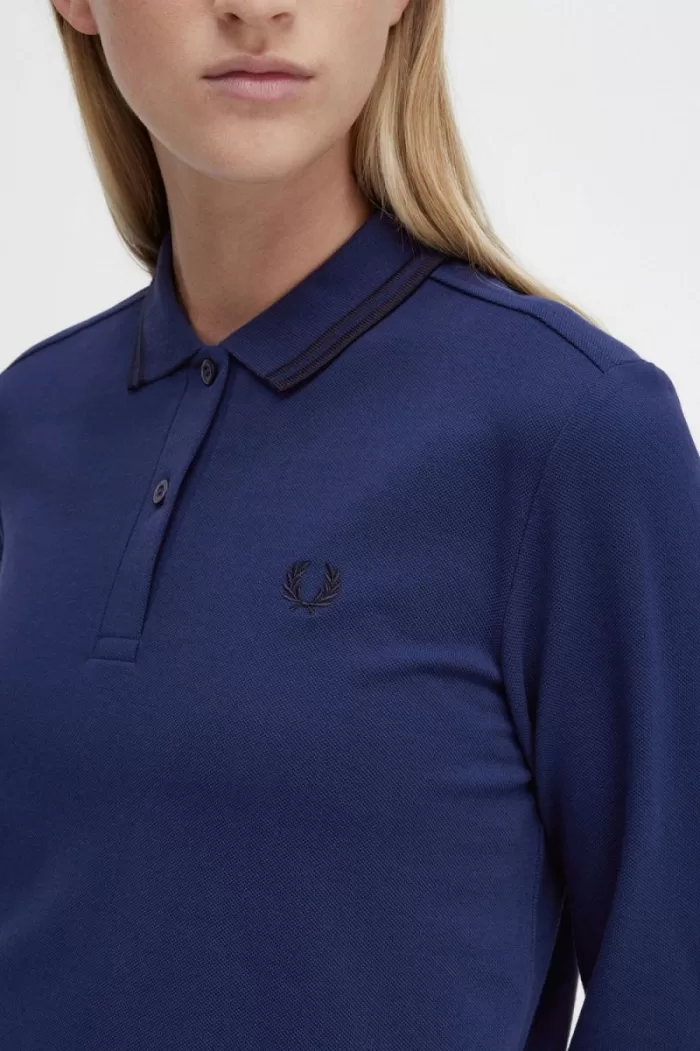 Fred Perry G3636 Women’s Shirt French Navy Black RBGTH6031