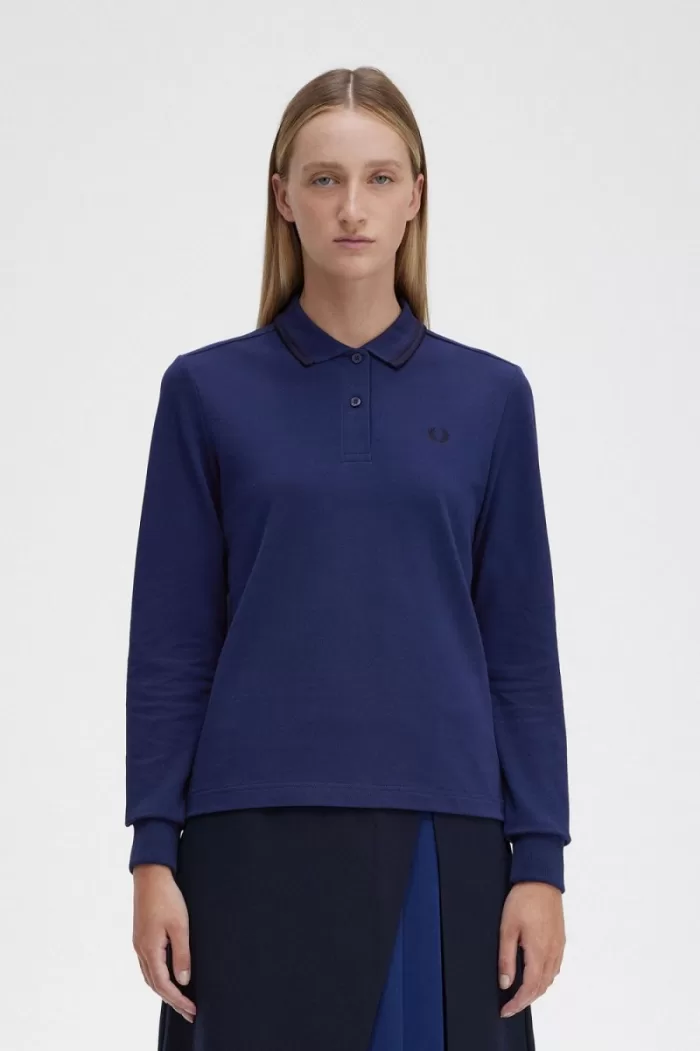 Fred Perry G3636 Women’s Shirt French Navy Black RBGTH6031