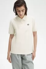 Fred Perry G6000 Women’s Shirt Beige Black TEYCU1459