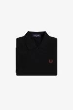 Fred Perry G6000 Women’s Shirt Black Whisky Brown PLCES8163