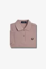 Fred Perry G6000 Women’s Shirt Dark Pink Black HYACS8697