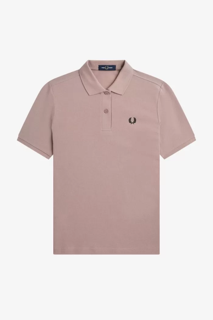 Fred Perry G6000 Women’s Shirt Dark Pink Black HYACS8697