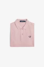 Fred Perry G6000 Women’s Shirt Dusty Rose Pink French Navy LXMTU9285