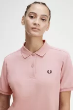 Fred Perry G6000 Women’s Shirt Dusty Rose Pink Black ZXANO5218