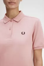 Fred Perry G6000 Women’s Shirt Dusty Rose Pink Black ZXANO5218