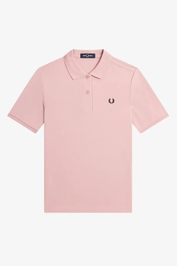 Fred Perry G6000 Women’s Shirt Dusty Rose Pink Black ZXANO5218