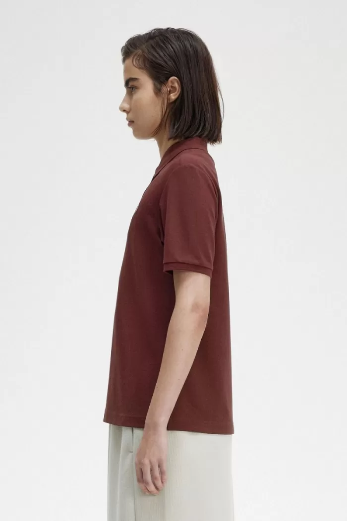 Fred Perry G6000 Women’s Shirt Oxblood Dusty Rose Pink TEGJI5302