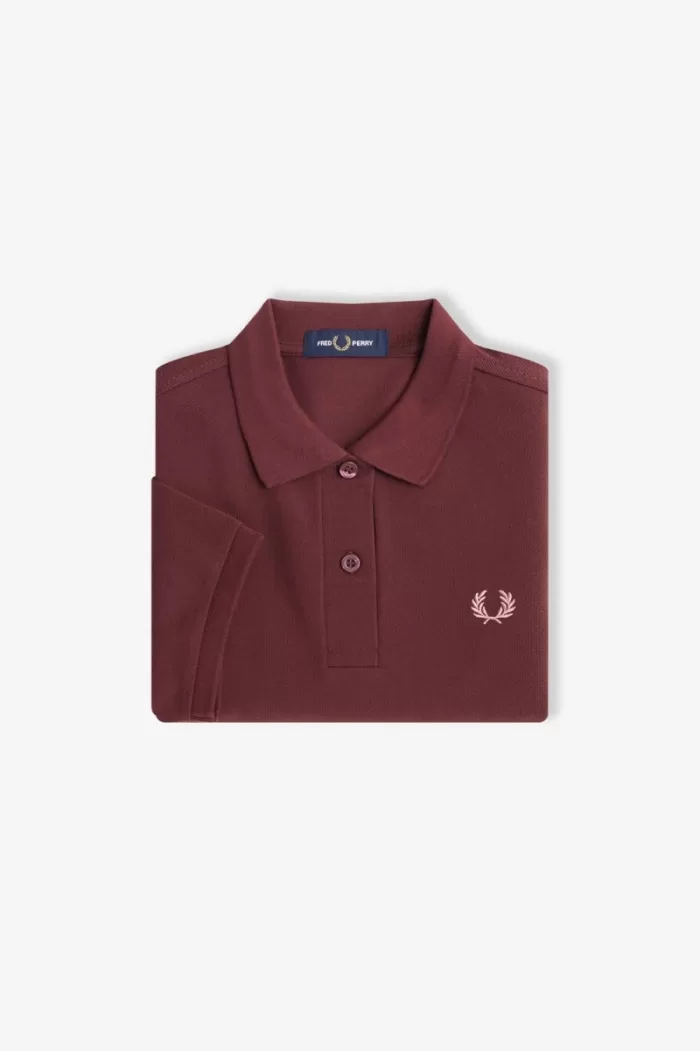 Fred Perry G6000 Women’s Shirt Oxblood Dusty Rose Pink TEGJI5302