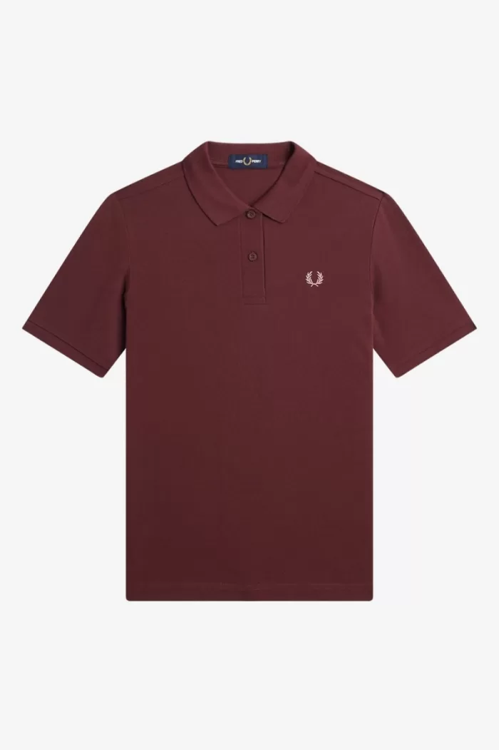 Fred Perry G6000 Women’s Shirt Oxblood Dusty Rose Pink TEGJI5302