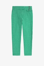 Fred Perry Gingham Women’s Pants Green BQUSC7819