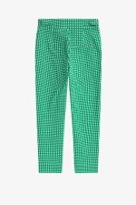 Fred Perry Gingham Women’s Pants Green BQUSC7819