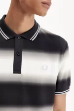 Fred Perry Gradient Stripe Men’s Polo Shirt Snow White IRLAF3801