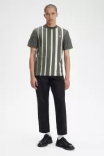 Fred Perry Gradient Stripe Men’s T-Shirt Field Green SWTOG1903