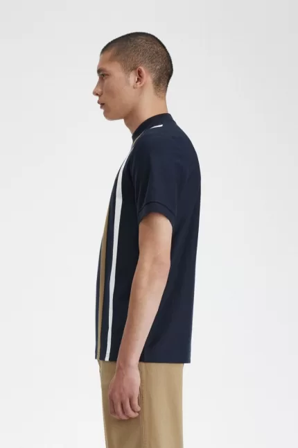 Fred Perry Gradient Stripe Men’s T-Shirt Navy PSKGD8403