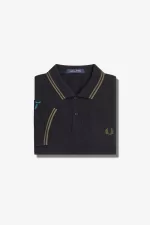 Fred Perry Graphic Branded Men’s Polo Shirt Black XBADC6879