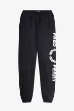 Fred Perry Graphic Branded Sweat Women’s Pants Black VAKHS9512