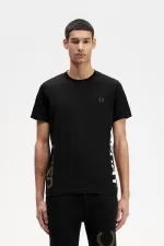 Fred Perry Graphic Branding Men’s T-Shirt Black ADFSI4182