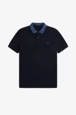 Fred Perry Graphic Collar Men’s Polo Shirt Navy EHMRG2956