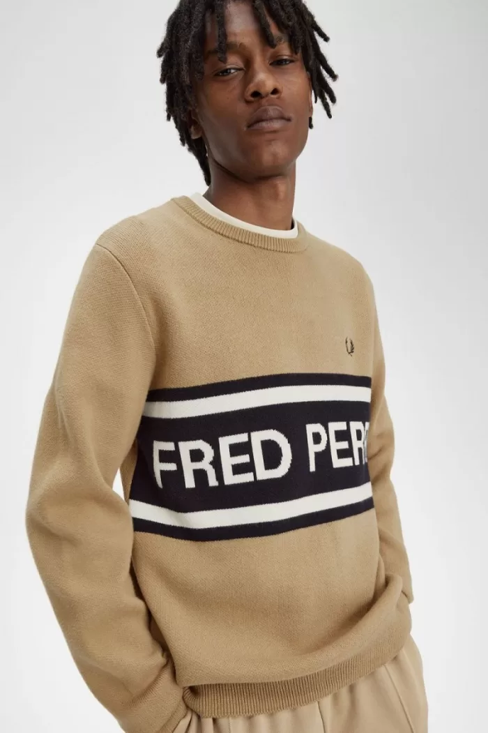 Fred Perry Graphic Men’s Jumper Green IMJVK0394