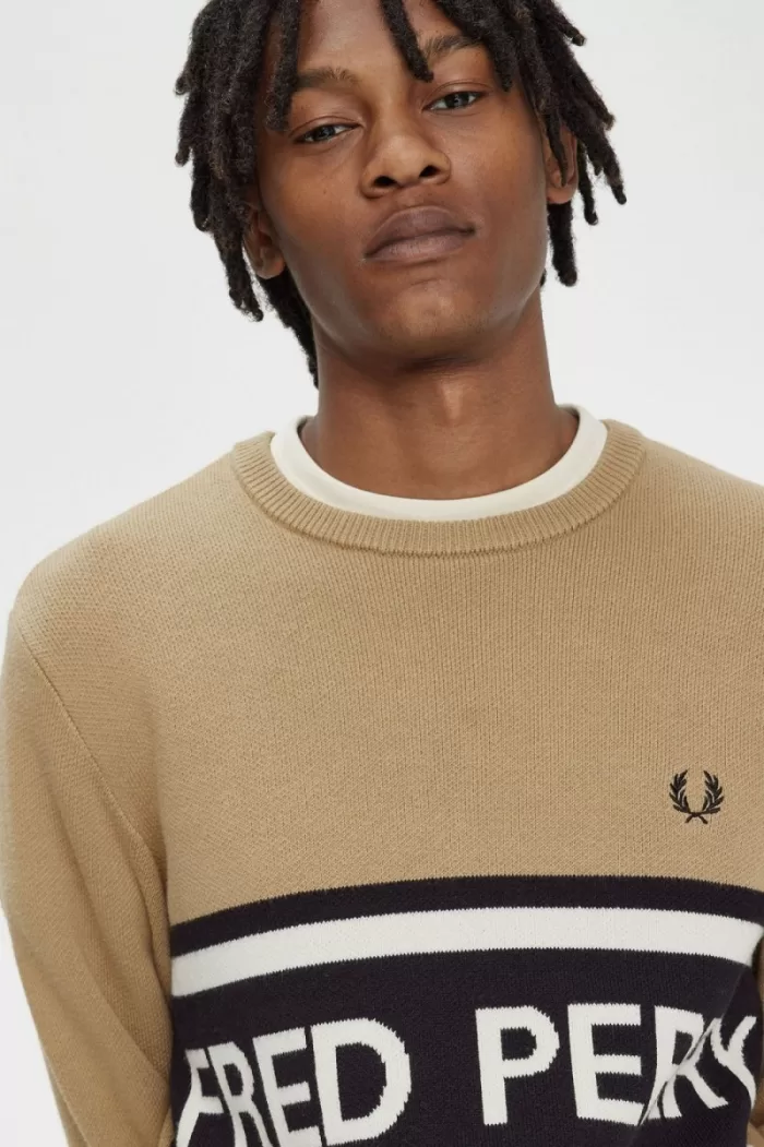 Fred Perry Graphic Men’s Jumper Green IMJVK0394