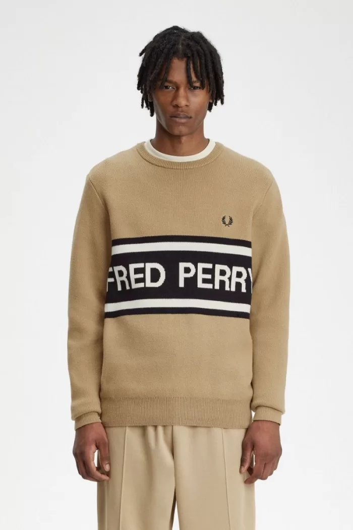 Fred Perry Graphic Men’s Jumper Green IMJVK0394