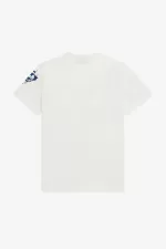 Fred Perry Grid Print Men’s T-Shirt Snow White NCOWG1024