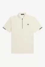 Fred Perry Half Zip Men’s Polo Shirt Beige BOQYU3270