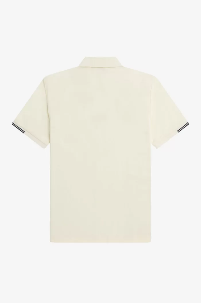 Fred Perry Half Zip Men’s Polo Shirt Beige BOQYU3270