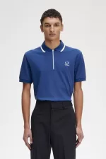 Fred Perry Half Zip Men’s Polo Shirt Royal Blue SHNYM1947